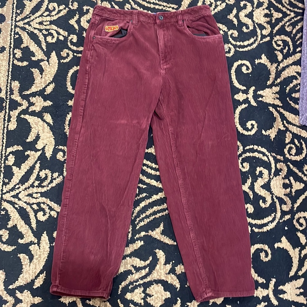 Size 34 maroon/red empyre corduroy pants never worn